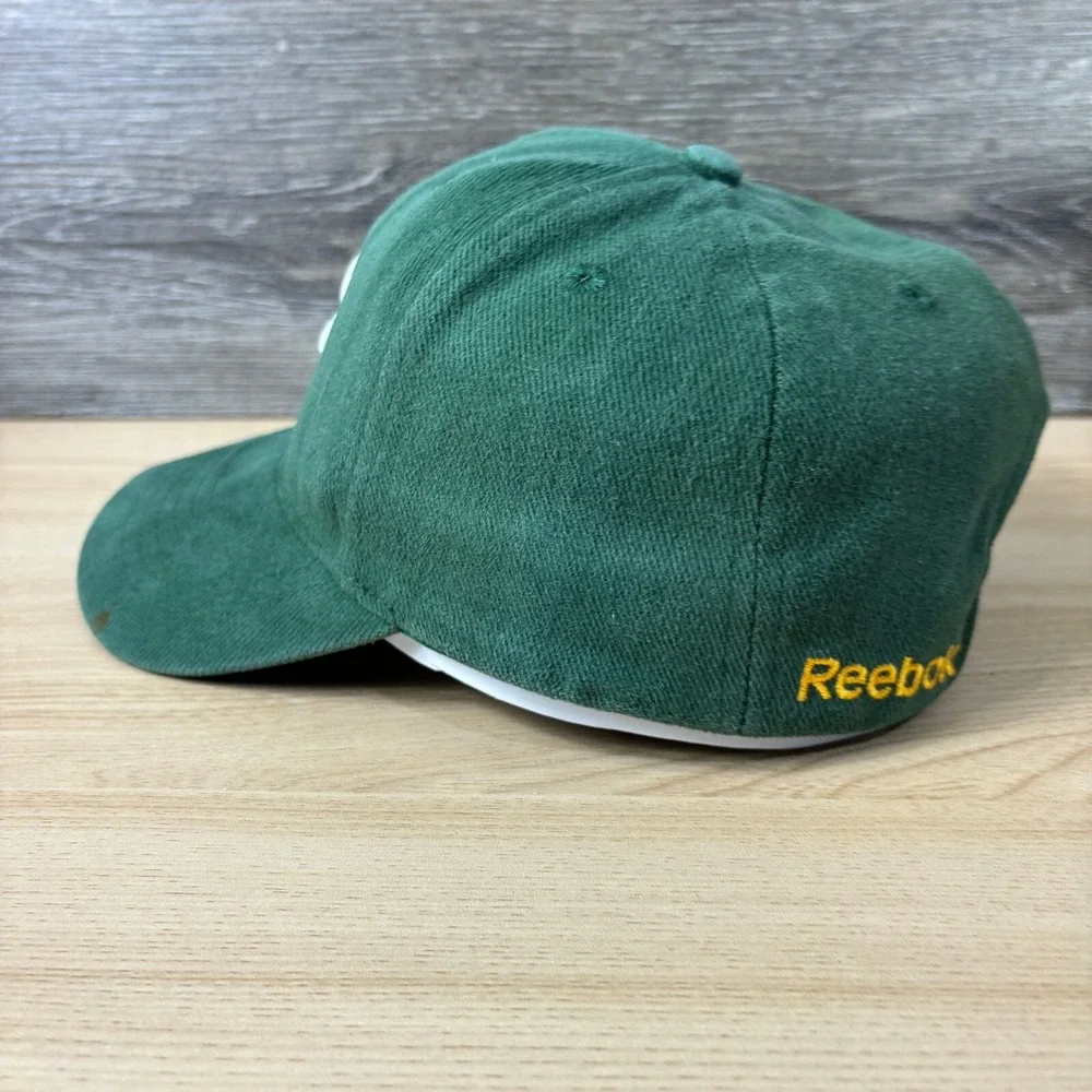 Green Bay Packers Hat Cap Strap Back Green NFL‎ Football Reebok Adjustable